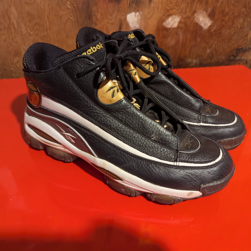 Reebok Men's Iverson Answer Black and Gold